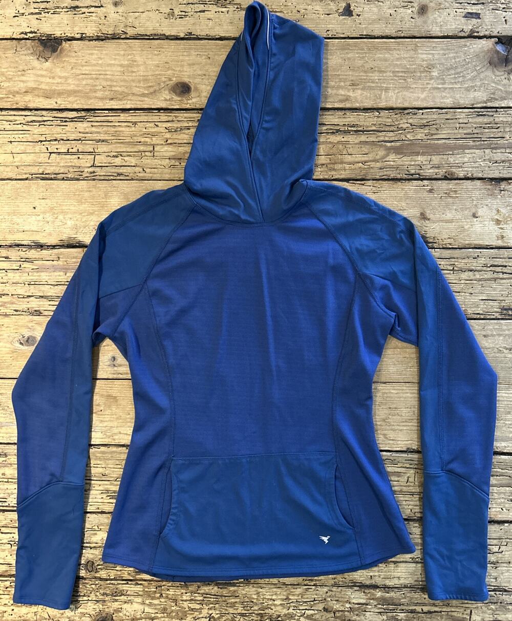 Insport Women’s Blue Pullover Active Hoodie W/Thumb Holes Size M